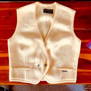 note very difficult to photograph with this beautiful all wool vest is yellow